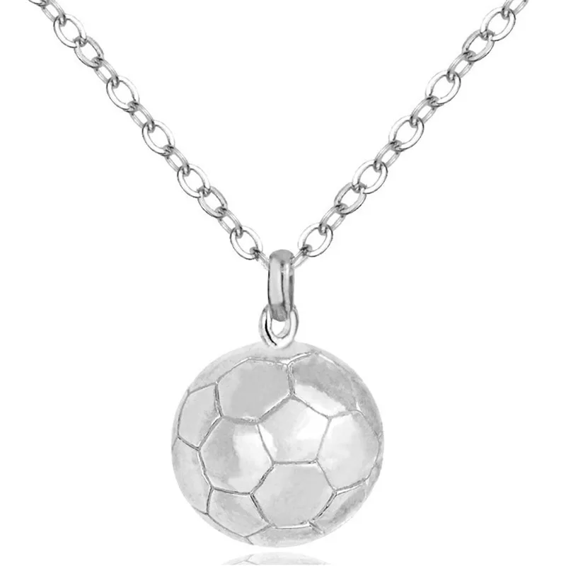 European and American Football Necklace Ladies Sports Ball Pendant 3D Three-dimensional Spherical Girls Clavicle Chain
European and American Football Necklace Ladies Sports Ball Pendant 3D Three-dimensional Spherical Girls Clavicle Chain