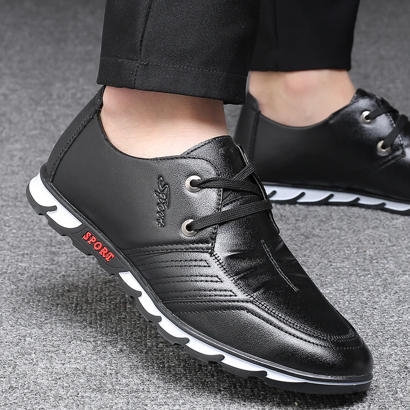Walking High Top Fashion Leather Sneakers Trend Hot Sale Comfortable Man Casual Shoes Loafers with flat heels 
Walking High Top Fashion Leather Sneakers Trend Hot Sale Comfortable Man Casual Shoes Loafers with flat heels