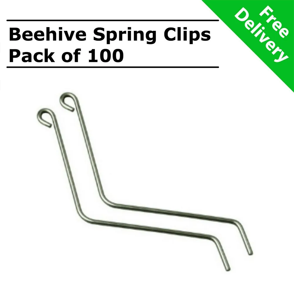 100PCS Stainless Steel Beehive Spring Clip Fastener Connector Bend Wire Holder For Wooden Beehive Spring Clamp Beekeeping Tool
100PCS Stainless Steel Beehive Spring Clip Fastener Connector Bend Wire Holder For Wooden Beehive Spring Clamp Beekeeping Tool