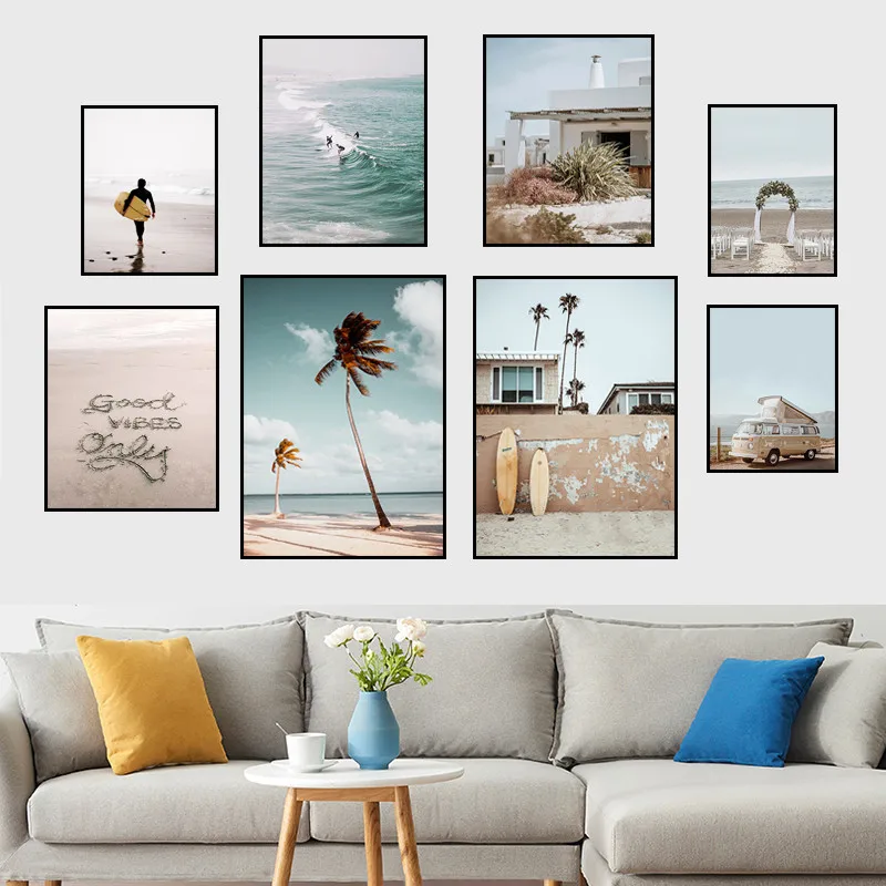 Travel Surf Scenery Poster Modern Landscape Art Canvas Painting Nordic Seaside Beach Home Room Picture Wall Decor FJ015
Travel Surf Scenery Poster Modern Landscape Art Canvas Painting Nordic Seaside Beach Home Room Picture Wall Decor FJ015