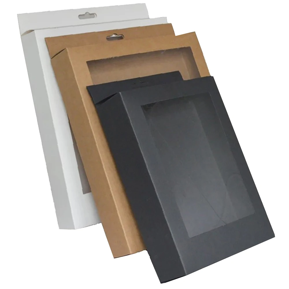 10 Pcs Big Paper Gift Box Wholesale Carton Box With Window Display Black Box White Kraft Packaging Wedding 2021 Gift Storage Box
10 Pcs Big Paper Gift Box Wholesale Carton Box With Window Display Black Box White Kraft Packaging Wedding 2021 Gift Storage Box