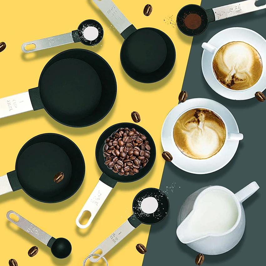 MEMDOO 8PCS Measuring Cups Spoons Sets Stainless Steel Kitchen Baking Cooking Tools Coffee Measuring Spoons
MEMDOO 8PCS Measuring Cups Spoons Sets Stainless Steel Kitchen Baking Cooking Tools Coffee Measuring Spoons