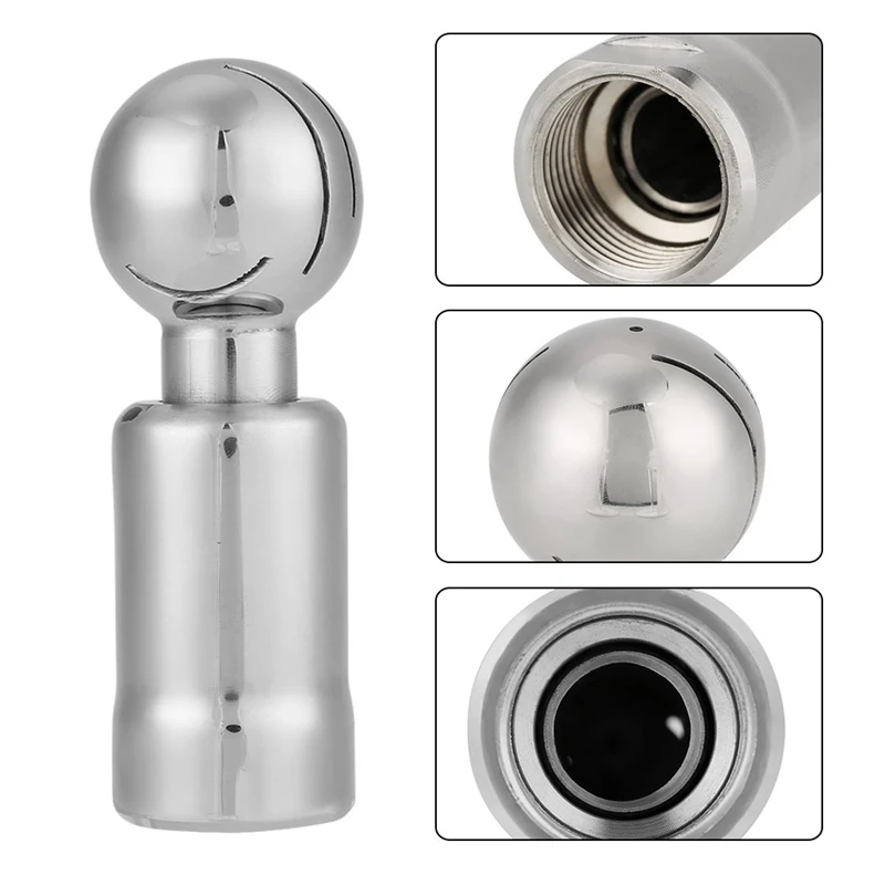 Retail Stainless Steel 3/4 Inch Female Thread Sanitary Stainless Rotary Spray Ball for CIP Tank Cleaning Rotary CIP Spray Ball
Retail Stainless Steel 3/4 Inch Female Thread Sanitary Stainless Rotary Spray Ball for CIP Tank Cleaning Rotary CIP Spray Ball