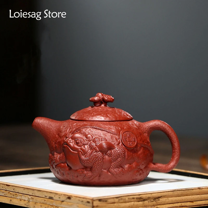 Loiesag 300ml Yixing Purple Clay Teapot Single Pot Famous Pure Handmade Gift Teapot Dahongpao Gold Toad Tea Pot Kung Fu Tea Set
Loiesag 300ml Yixing Purple Clay Teapot Single Pot Famous Pure Handmade Gift Teapot Dahongpao Gold Toad Tea Pot Kung Fu Tea Set