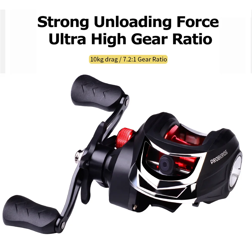 Baitcasting Reel 7.2:1 Gear Ratio Fishing Wheel Magnetic Brake System Fishing Reel 10KG Max Drag Reinforced Reel Outdoor DW124
Baitcasting Reel 7.2:1 Gear Ratio Fishing Wheel Magnetic Brake System Fishing Reel 10KG Max Drag Reinforced Reel Outdoor DW124