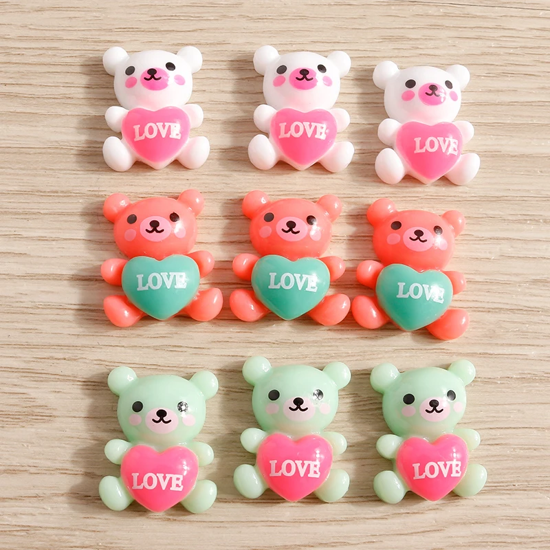 10pcs Cartoon Animal Bear Cabochons Flat Back Scrapbook Craft for Making DIY Handmade Hairpin Brooch Jewelry Finding Accessories
10pcs Cartoon Animal Bear Cabochons Flat Back Scrapbook Craft for Making DIY Handmade Hairpin Brooch Jewelry Finding Accessories