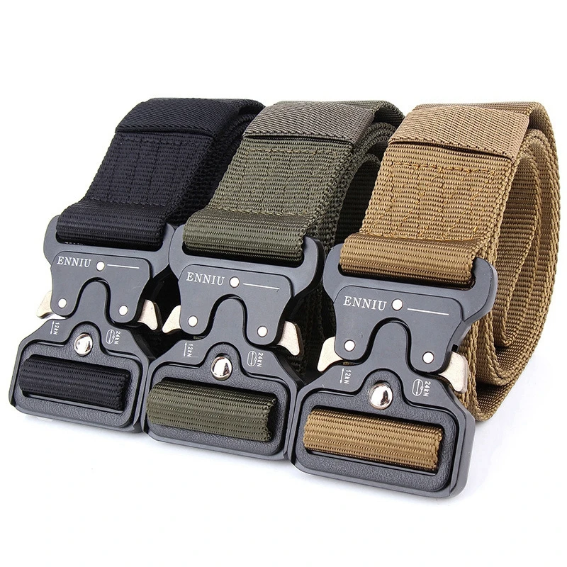 Nylon Tactical Belt Army Belt Men Outdoor Training Belts Black High Quality Easy Unlock Metal Military Buckle Belt
Nylon Tactical Belt Army Belt Men Outdoor Training Belts Black High Quality Easy Unlock Metal Military Buckle Belt