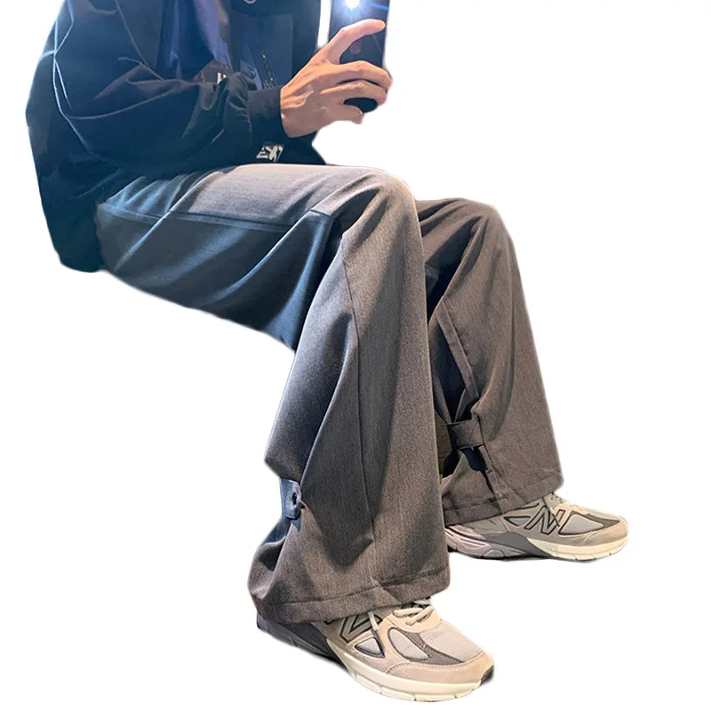 Summer loose-fitting small trousers for men Port 2021 fashion casual suit trousers chic large-size wide leg pants
Summer loose-fitting small trousers for men Port 2021 fashion casual suit trousers chic large-size wide leg pants