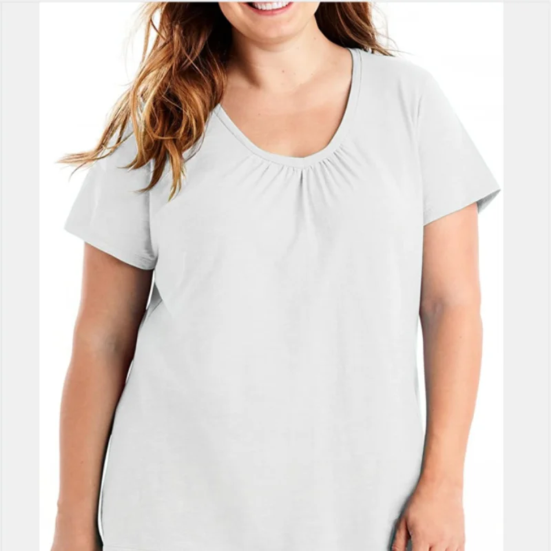 2021 New Fashion T-Shirts for Women 5XL Solid Color Shirt Loose V-Neck Tees Female Plus Size Tops Homewear Short Sleeve Clothing
2021 New Fashion T-Shirts for Women 5XL Solid Color Shirt Loose V-Neck Tees Female Plus Size Tops Homewear Short Sleeve Clothing