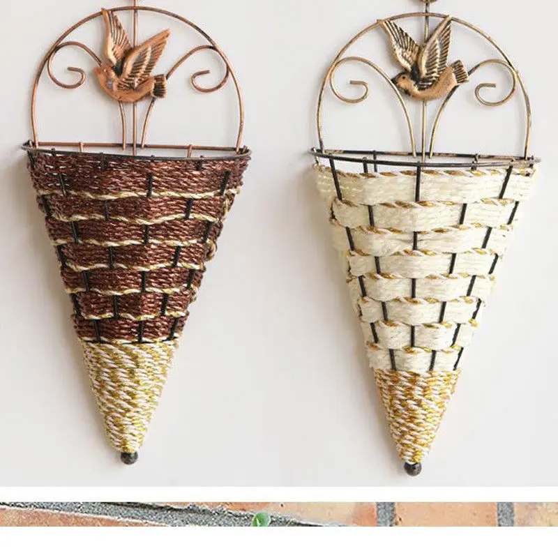 Natural Wicker Flower Basket Wall Room Decor Hanging Pot Planter Rattan Vase Basket Decor Props Pendants Ornaments
Natural Wicker Flower Basket Wall Room Decor Hanging Pot Planter Rattan Vase Basket Decor Props Pendants Ornaments
