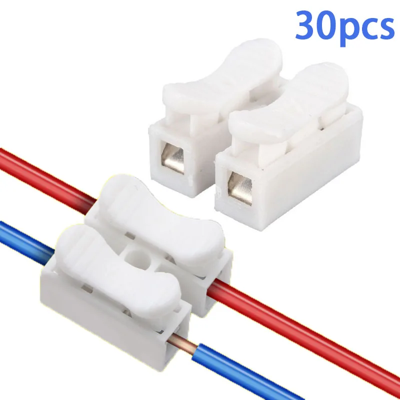 Quick Splice 30pcs CH2 Wire Connectors 20x17.5x13.5mm 2 Pins Electrical Cable Terminals for Easy Fit Led Strip Connect The Wires
Quick Splice 30pcs CH2 Wire Connectors 20x17.5x13.5mm 2 Pins Electrical Cable Terminals for Easy Fit Led Strip Connect The Wires