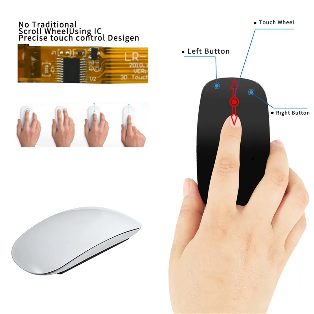 Ultra-Thin Wireless Bluetooth Mouse Travel Portable Mini 1200DPI Silent Mice Wireless Home Office Game Mice for PC Computer
Ultra-Thin Wireless Bluetooth Mouse Travel Portable Mini 1200DPI Silent Mice Wireless Home Office Game Mice for PC Computer
