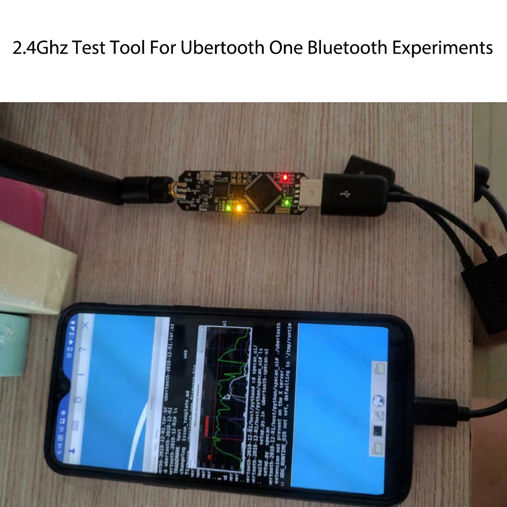 2.4Ghz Test Tool Wireless Development Platform Module Tester for BT Experimentation and Ubertooth One Bluetooth Experiments
2.4Ghz Test Tool Wireless Development Platform Module Tester for BT Experimentation and Ubertooth One Bluetooth Experiments