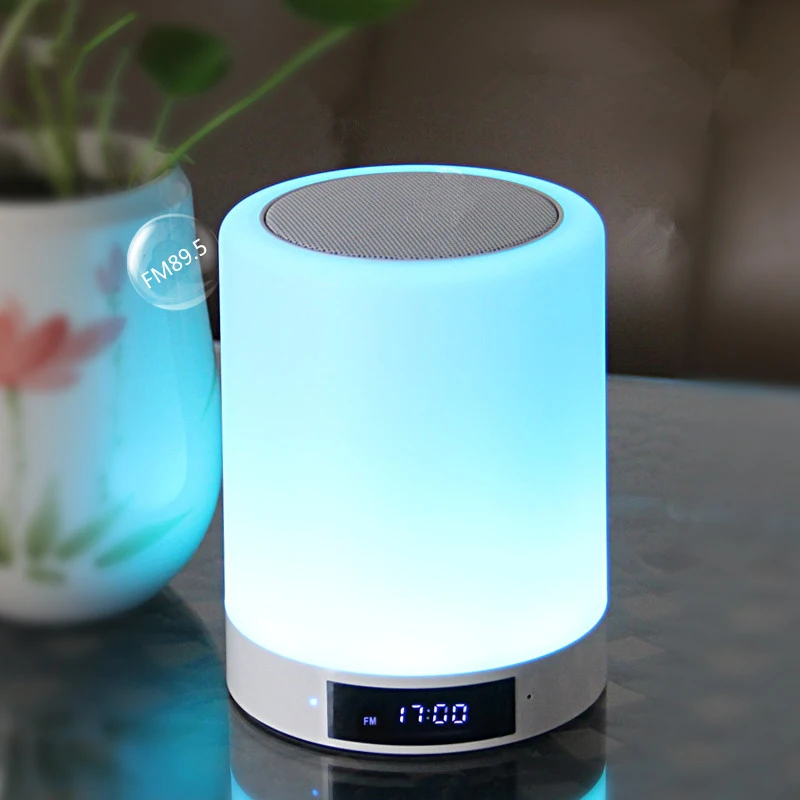 Ночник Bluetooth-совместимый динамик с будильником музыкальный плеер MP3 FM-радио сенсорное управление Светодиодная лампа с регулируемой яркость...
Ночник Bluetooth-совместимый динамик с будильником музыкальный плеер MP3 FM-радио сенсорное управление Светодиодная лампа с регулируемой яркость...