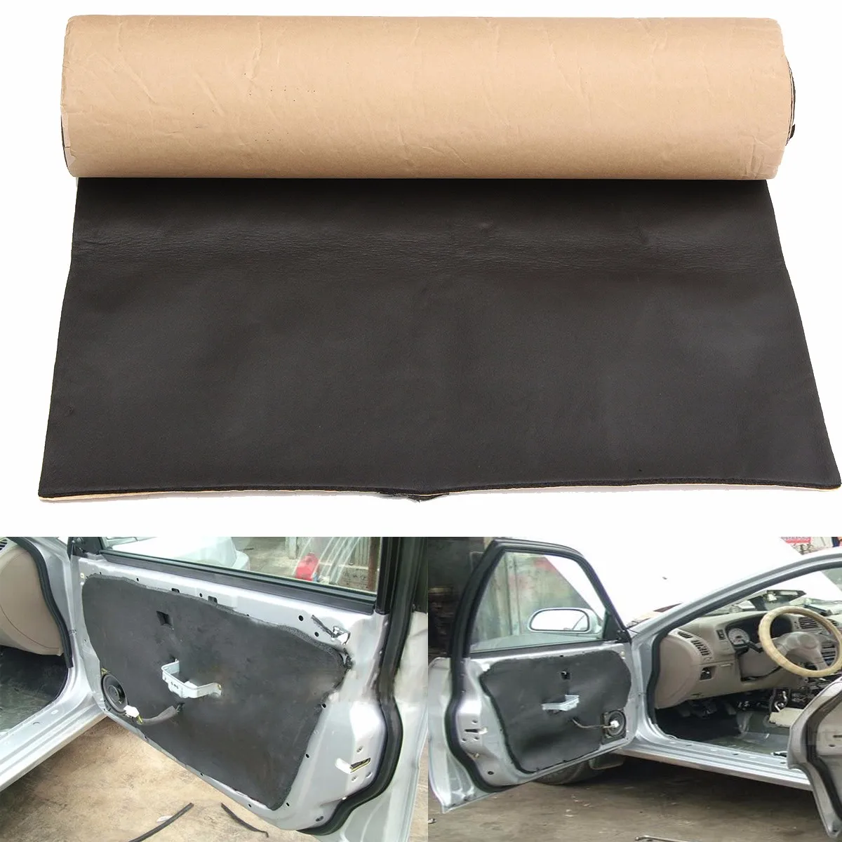 2Roll 200cmx50cm 5mm Car Sound Proofing Deadening Anti-noise Sound Insulation Cotton Heat Closed Cell Foam Car Accessories