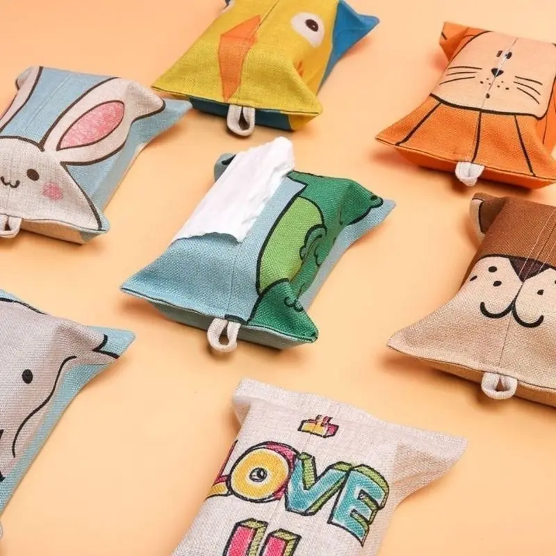 Cotton Linen Car Tissue Box Cute Cartoon Tissue Bag Living Room Table Meal Suction Box Tissue Storage Bag
Cotton Linen Car Tissue Box Cute Cartoon Tissue Bag Living Room Table Meal Suction Box Tissue Storage Bag
