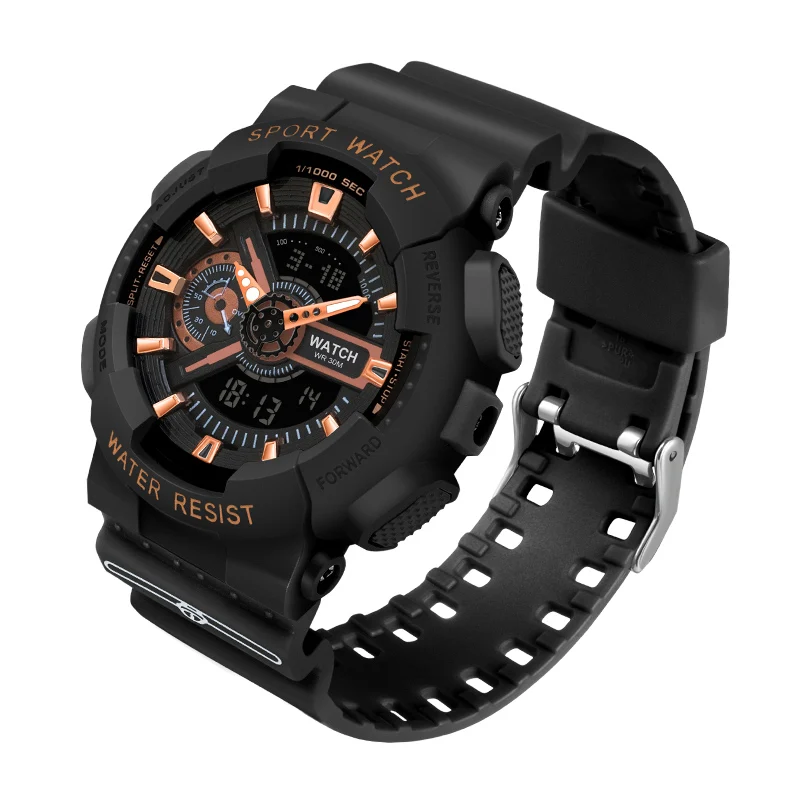 New Multifunctional Electronic Dual Display Sports Men 30M Waterproof Men's Watches The Hands Automatically Follow Time 3103
New Multifunctional Electronic Dual Display Sports Men 30M Waterproof Men's Watches The Hands Automatically Follow Time 3103