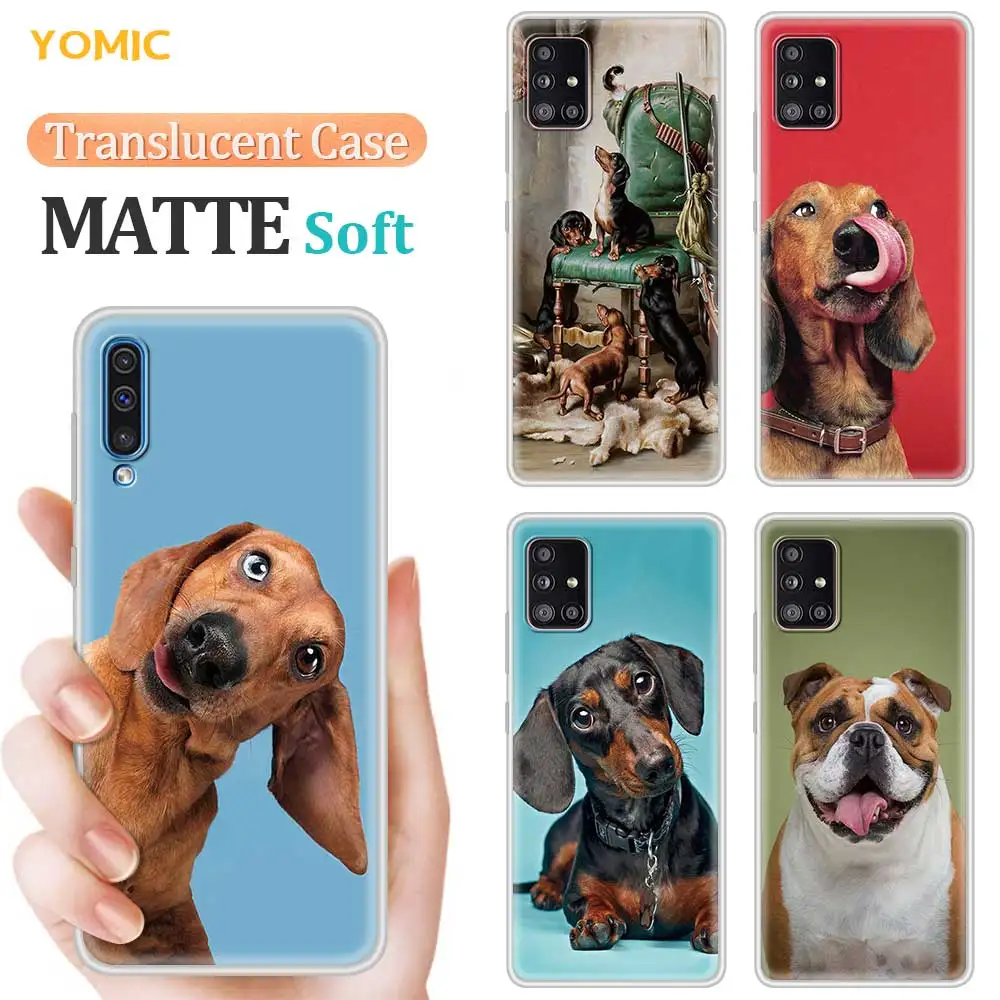 Animal Dachshund Dog Case For Samsung Galaxy A51 A71 A50 A21s A31 A12 A52 A32 A72 A32 4G 5G A41 A91 A11 Matte Translucent Capa
Animal Dachshund Dog Case For Samsung Galaxy A51 A71 A50 A21s A31 A12 A52 A32 A72 A32 4G 5G A41 A91 A11 Matte Translucent Capa