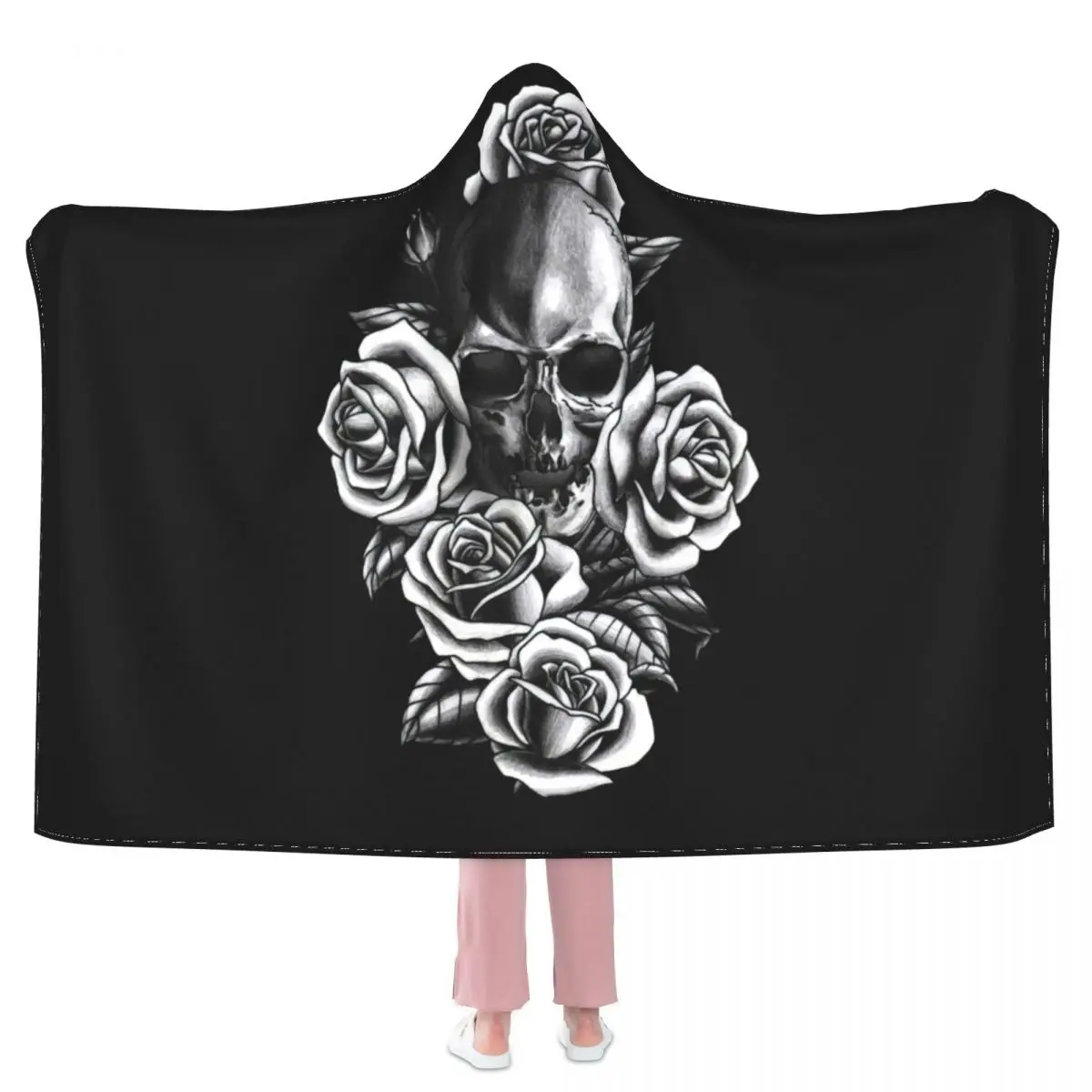 Skull And Roses Day Of The Dead Blanket Creepy Couch Super Soft Hoodie Blanket Cheap Comfy Fleece Bedspread
Skull And Roses Day Of The Dead Blanket Creepy Couch Super Soft Hoodie Blanket Cheap Comfy Fleece Bedspread