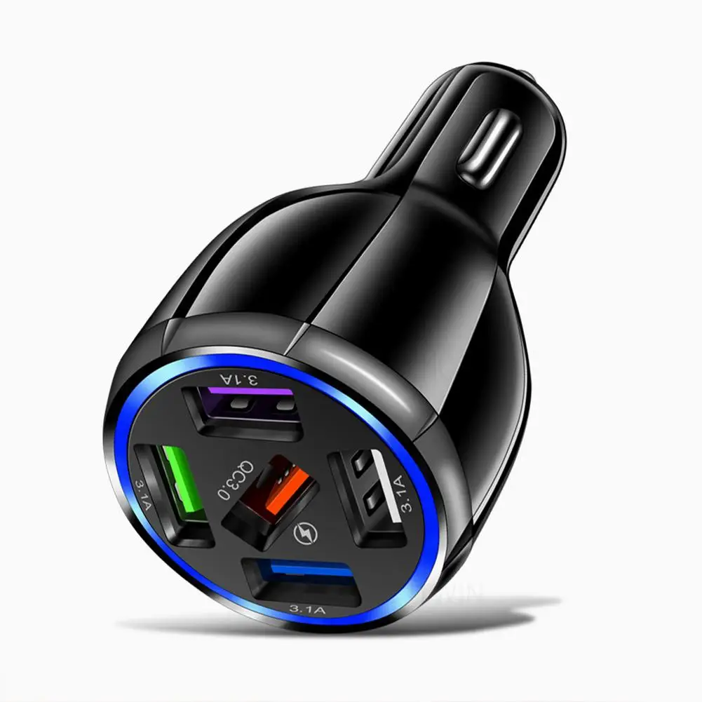 QC3.0 5 USB Fast Auto Charger Stable Current Output Led Light Fast Charging Universal Car Charger For BMW e46 e60 Golf 7
QC3.0 5 USB Fast Auto Charger Stable Current Output Led Light Fast Charging Universal Car Charger For BMW e46 e60 Golf 7