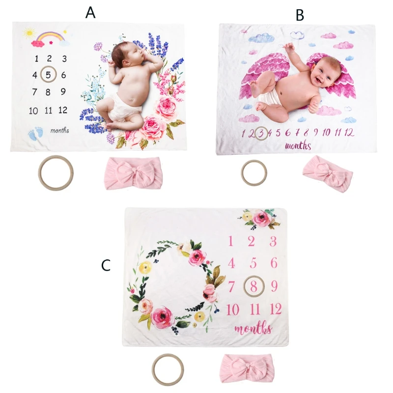 1Set Baby Monthly Record Growth Milestone Blanket With Headband Soft Flannel Newborn Photography Props Photo Creative Cloth
1Set Baby Monthly Record Growth Milestone Blanket With Headband Soft Flannel Newborn Photography Props Photo Creative Cloth