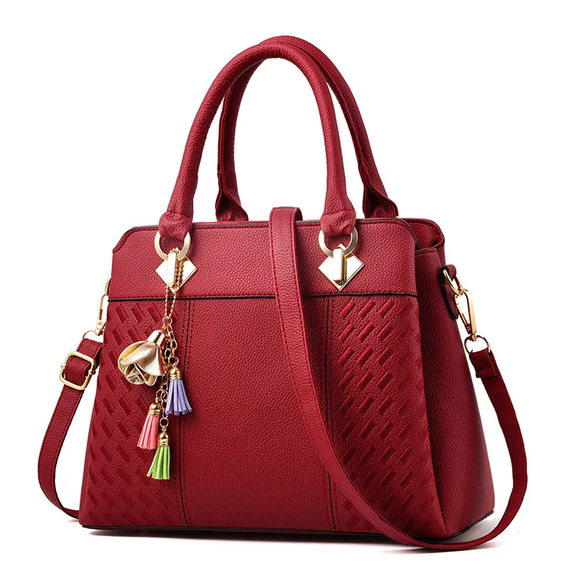 Women's Bag Handbags Simple Solid Color Fashion One Shoulder Messenger Bag Tassel Accessories Soft Leather Bag
Women's Bag Handbags Simple Solid Color Fashion One Shoulder Messenger Bag Tassel Accessories Soft Leather Bag
