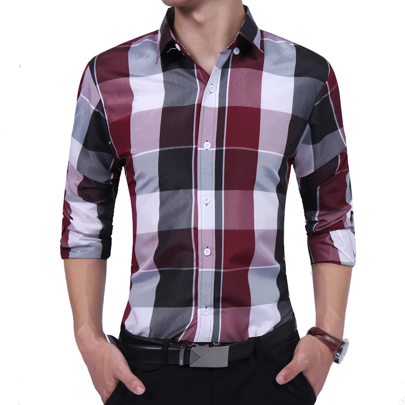 2022 Fashion Men Slim Fit Long Sleeve Cotton Shirt Plaid Casual Button Plaid Tops European Size M-XXXL
2022 Fashion Men Slim Fit Long Sleeve Cotton Shirt Plaid Casual Button Plaid Tops European Size M-XXXL