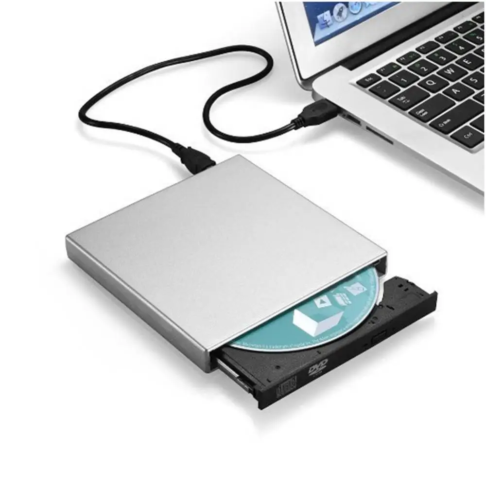 

Привод DVD USB 2,0 Тонкий внешний RW CD, записывающее устройство, устройство для чтения, портативный dvd-плеер, оптические приводы, ноутбук, ПК, dvd-привод