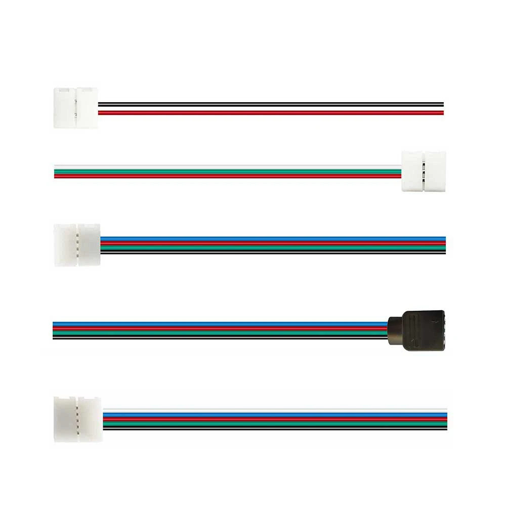 20/50 шт. коннекторы для светодиодной ленты WS2812B WS2811 5050 RGB 10 мм 2/3/4/5 контактов