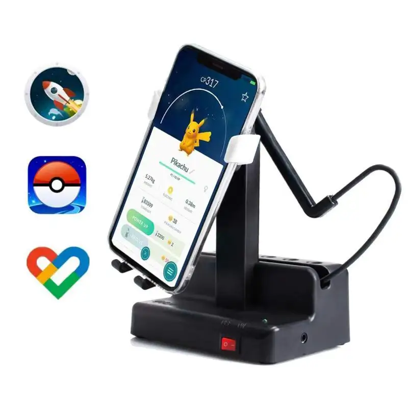 USB Phone Swing Shaker For Pokemon Go Google Fit Ant Forest Wechat Automatic Mobile Stand Holder Pedometer 5000- 15000 Step/Hour | Мобильные