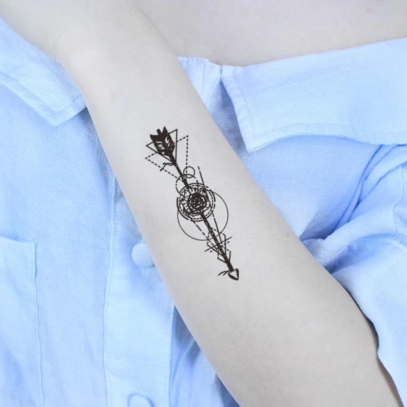 Geometry Circle Arrow Flower Temporary Tattoo Sticker Waterproof Women Men Adults Fake Body Art Design 10.5X6cm Kids Hand Tatoo
Geometry Circle Arrow Flower Temporary Tattoo Sticker Waterproof Women Men Adults Fake Body Art Design 10.5X6cm Kids Hand Tatoo