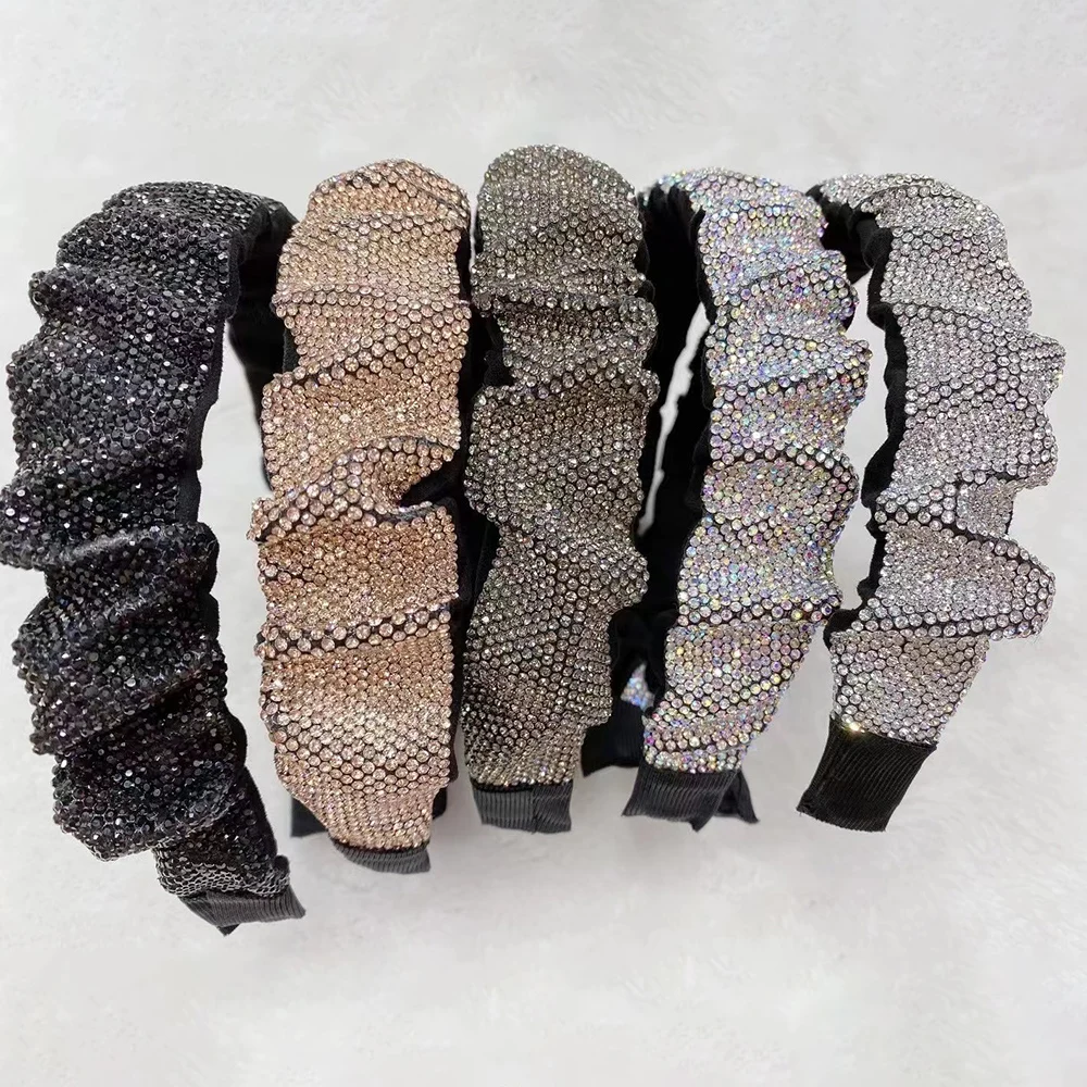 New retro shiny crystal rhinestone full crystal headband women's elastic headband baroque headband headwear jewelry wholesale
New retro shiny crystal rhinestone full crystal headband women's elastic headband baroque headband headwear jewelry wholesale