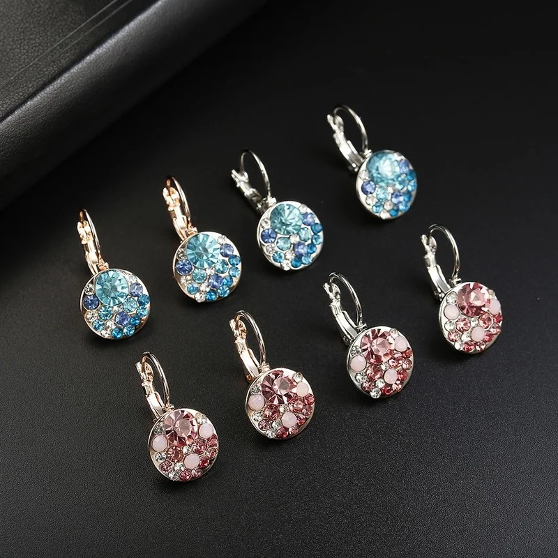 Cute Earrings For Women Zircon Multicolor Elegant Hearts Shape Jewelry Fashion Trend Design Adorable Female Party Choice
Cute Earrings For Women Zircon Multicolor Elegant Hearts Shape Jewelry Fashion Trend Design Adorable Female Party Choice