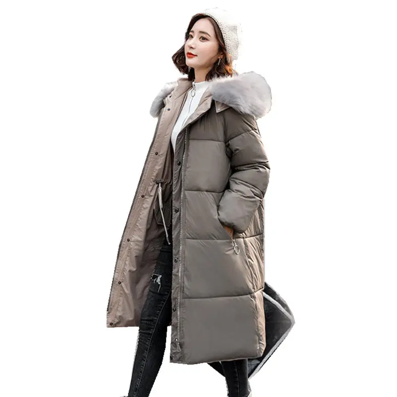 Long Winter Clothes Women Jacket Loose Down Cotton Coat Female Parkas Hooded Fur Collar Warm Thick Woman Coats Outerwear Q2975
Long Winter Clothes Women Jacket Loose Down Cotton Coat Female Parkas Hooded Fur Collar Warm Thick Woman Coats Outerwear Q2975