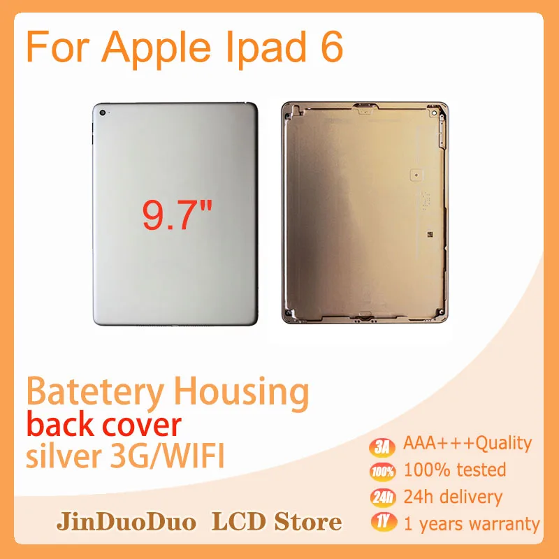 With Logo Case Housing Protective Back Cover For Apple Ipad 6 WIFI 3G Sliver Gold Battery Back Cover Housing For iPad6
With Logo Case Housing Protective Back Cover For Apple Ipad 6 WIFI 3G Sliver Gold Battery Back Cover Housing For iPad6