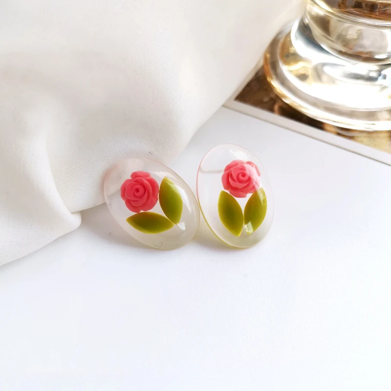 Mihan S925 needle Sweet Jewelry Flower Earrings Pretty Design Sweet Temperament Resin Stud Earrings For Women Lady Gifts
Mihan S925 needle Sweet Jewelry Flower Earrings Pretty Design Sweet Temperament Resin Stud Earrings For Women Lady Gifts