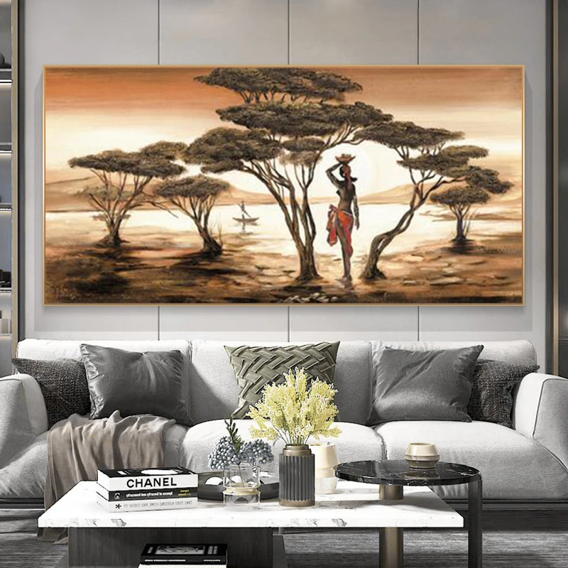 African Woman Paintings On The Wall Classical Sunset Landscape Wall Art Canvas Prints And Posters Cuadros Pictures Home Decor
African Woman Paintings On The Wall Classical Sunset Landscape Wall Art Canvas Prints And Posters Cuadros Pictures Home Decor