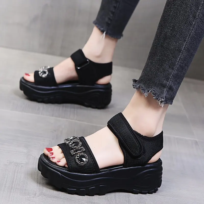 Beige Heeled Sandals Shoes Clogs Wedge 2021 Women's Muffins shoe All-Match Black Platform New Summer Clear Thick Rhinestone Flat
Beige Heeled Sandals Shoes Clogs Wedge 2021 Women's Muffins shoe All-Match Black Platform New Summer Clear Thick Rhinestone Flat