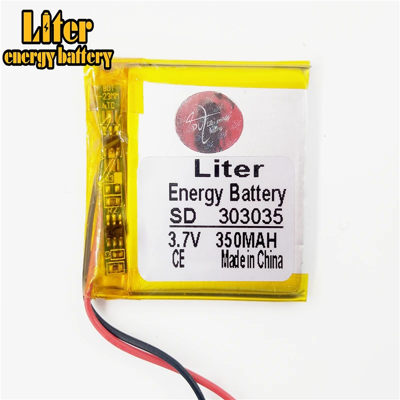 3 7 V 350mAh 303035 литий полимерный ионный аккумулятор для Mp3 MP4 MP5 GPS PSP mobile bluetooth|lithium
