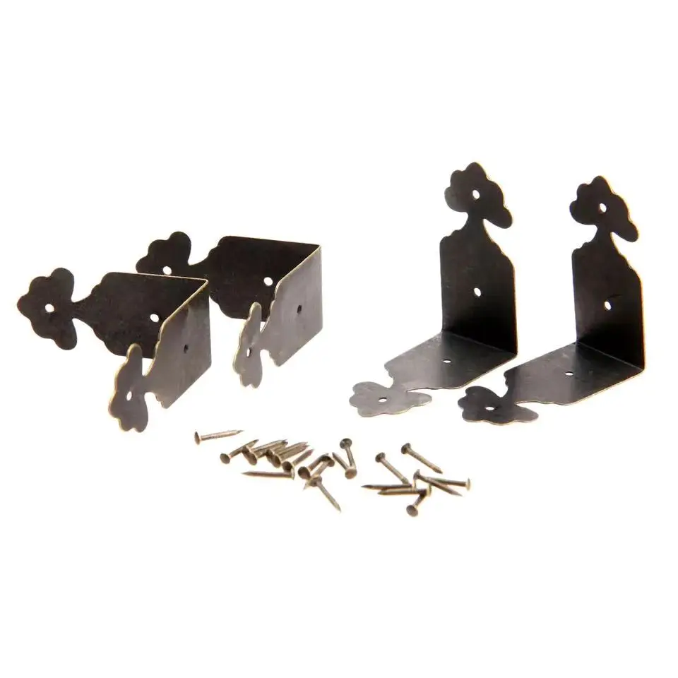 4Pcs Antique Bronze Decorative Jewelry Box Wood Case Feet Leg Corner Protector Decorative Furniture Leg Corner Guard with Nails
4Pcs Antique Bronze Decorative Jewelry Box Wood Case Feet Leg Corner Protector Decorative Furniture Leg Corner Guard with Nails