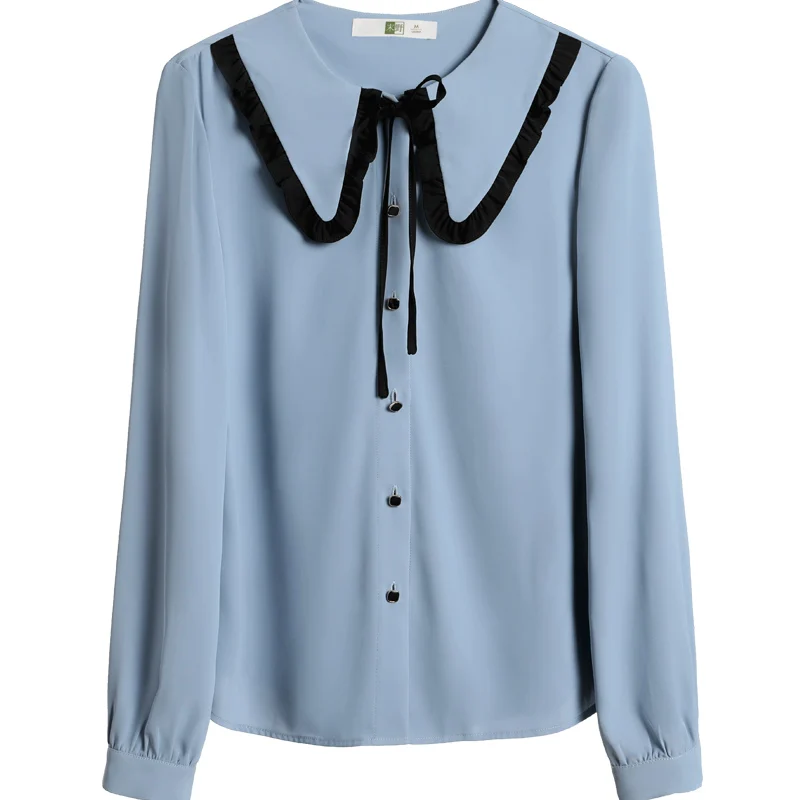 Women's Shirt 2021 Spring and Autumn New Sweet and Loose Large Size Top Design Sense Niche Chiffon Long Sleeve Ol Blouse 
Women's Shirt 2021 Spring and Autumn New Sweet and Loose Large Size Top Design Sense Niche Chiffon Long Sleeve Ol Blouse