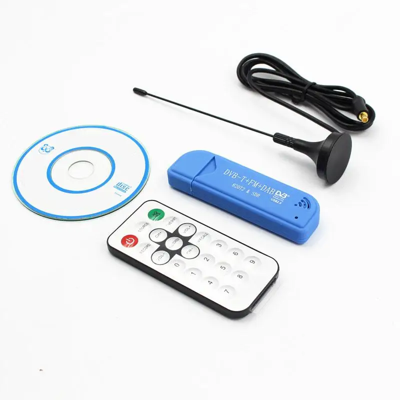 USB 2.0 Blue TV TV Receiver TV TunerStick DAB FM DVB-T FC0012 SDR RTL-SDR IR Remote With Antenna Dongle Stick
USB 2.0 Blue TV TV Receiver TV TunerStick DAB FM DVB-T FC0012 SDR RTL-SDR IR Remote With Antenna Dongle Stick