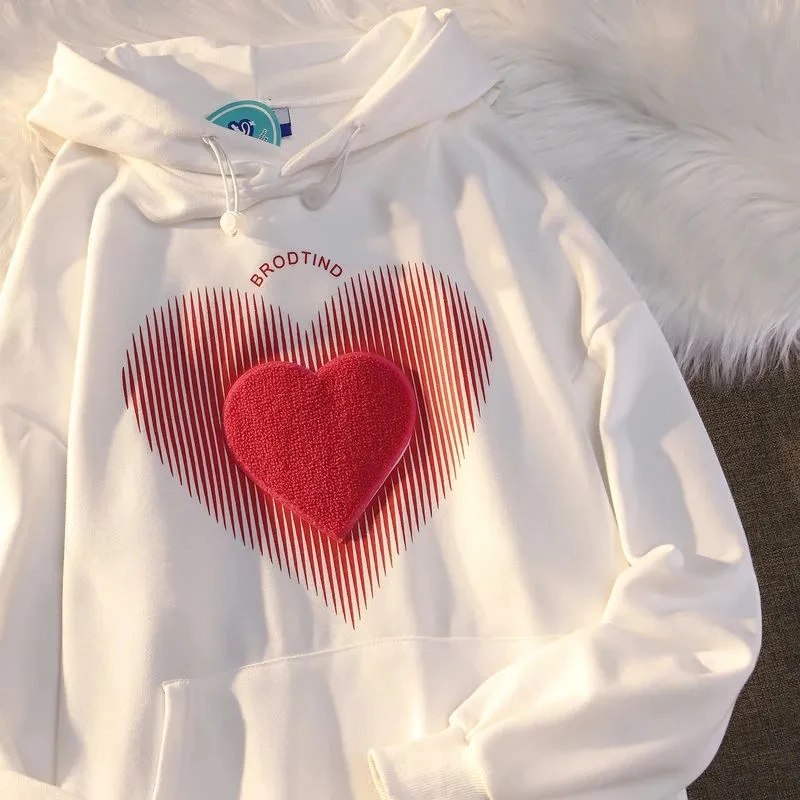 Hooded love printed sweater autumn coat jacket women Female sweatshirt pullover Kawaii Women clothes harajuku tops aesthetic y2k
Hooded love printed sweater autumn coat jacket women Female sweatshirt pullover Kawaii Women clothes harajuku tops aesthetic y2k