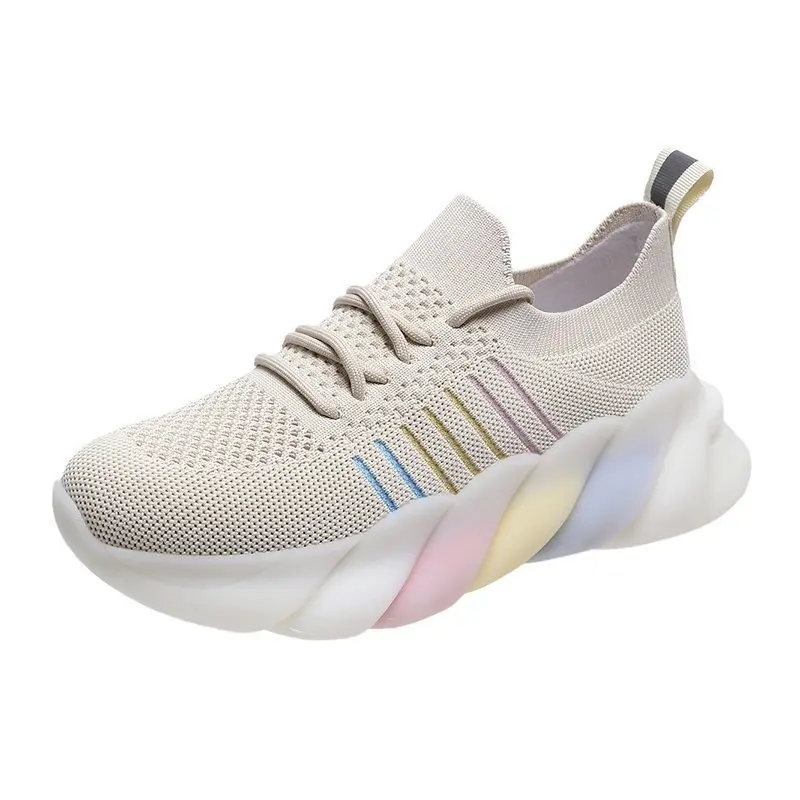 Jelly shoes women's sports shoes 2021 spring and summer new breathable mesh knitted stretch platform white shoes
Jelly shoes women's sports shoes 2021 spring and summer new breathable mesh knitted stretch platform white shoes