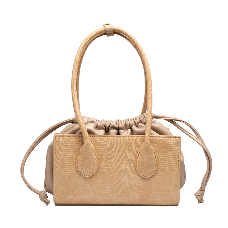 Vintage Drawstring Shoulder Bag Solid Color Designer Luxury Women's Famous Brand Small Totes 2021 Fashion PU Leather Purses
Vintage Drawstring Shoulder Bag Solid Color Designer Luxury Women's Famous Brand Small Totes 2021 Fashion PU Leather Purses