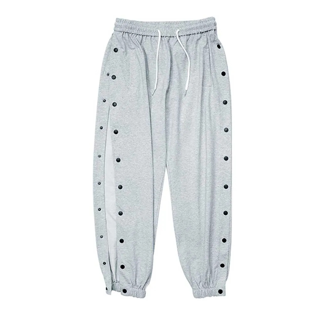 Trendy Side Buttons Joggers Men Casual Sweat Pants Spring Summer Trousers Elastic Waist Streetwear Male Clothing
Trendy Side Buttons Joggers Men Casual Sweat Pants Spring Summer Trousers Elastic Waist Streetwear Male Clothing