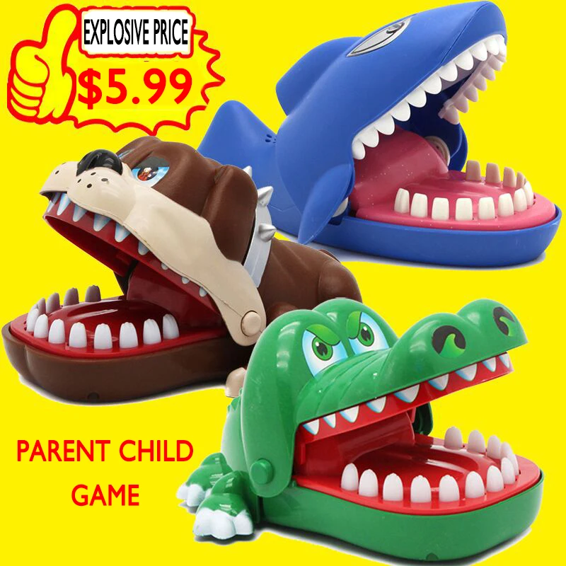 Smart pronunciation of finger biting electric big mouth crocodile toy tooth extraction child parent-child tricky toy
Smart pronunciation of finger biting electric big mouth crocodile toy tooth extraction child parent-child tricky toy