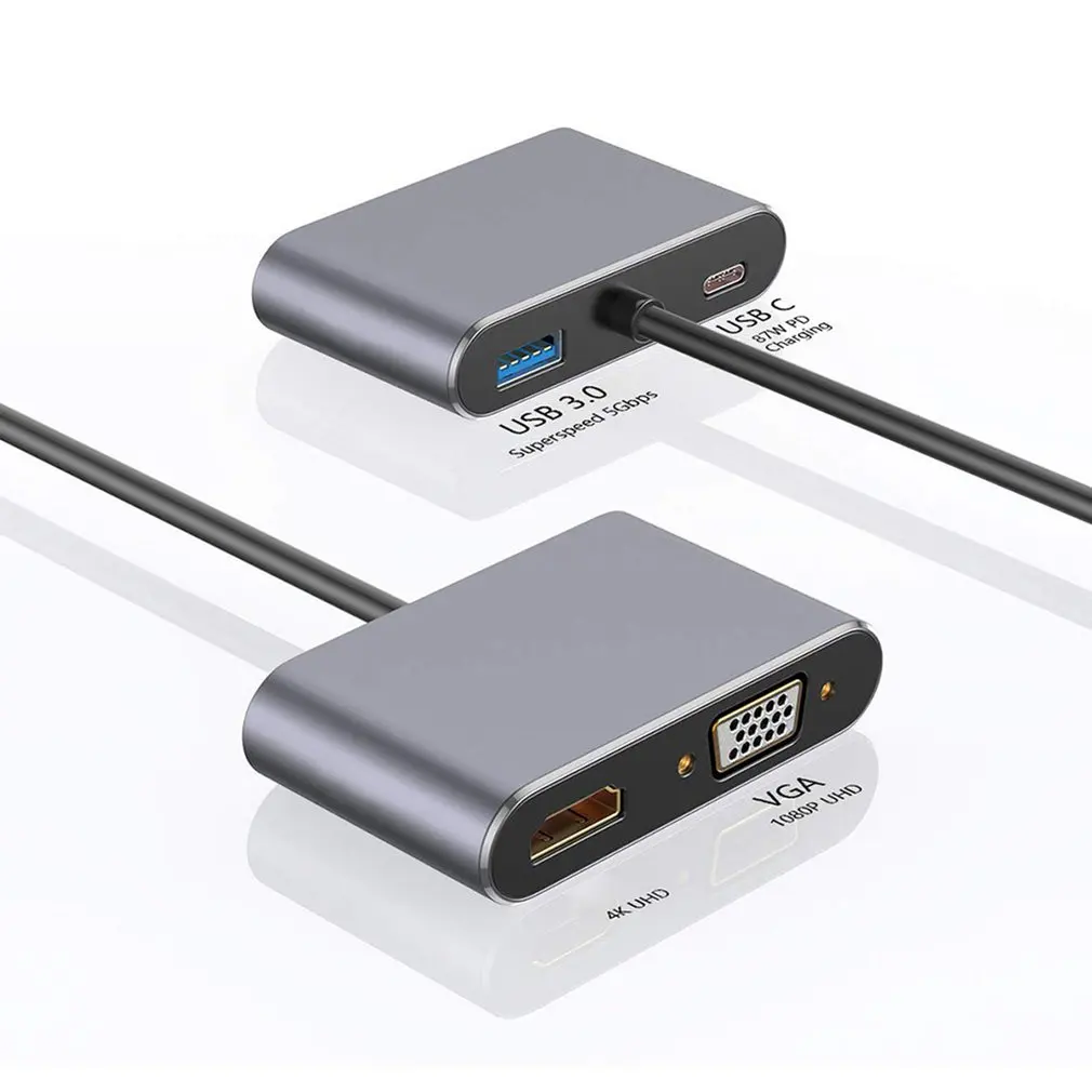 Type-c To HDMI-compatible Vga Female Four-in-one Adapter Cable Type-c To 4K30hz High-definition Conversion Cable
Type-c To HDMI-compatible Vga Female Four-in-one Adapter Cable Type-c To 4K30hz High-definition Conversion Cable