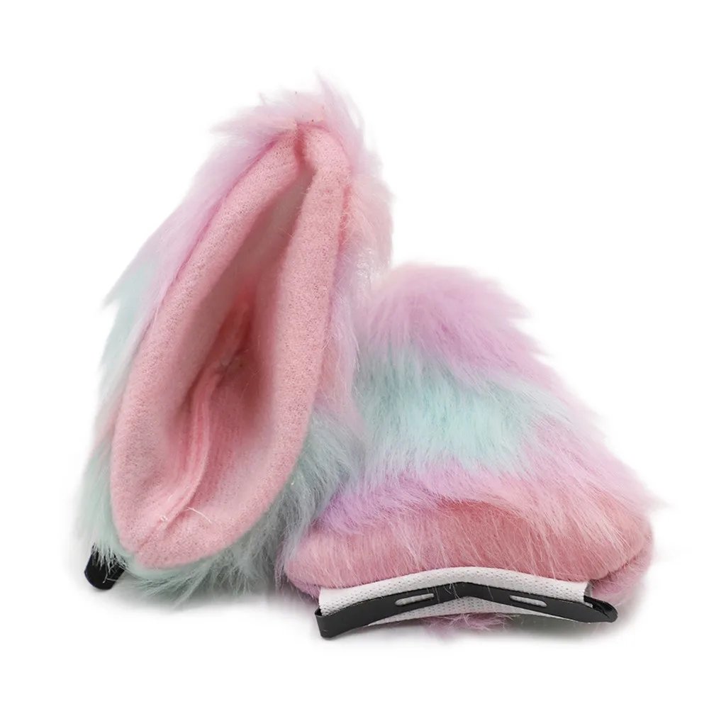 1 Pair Girls Fox Ear Hairpins Women Hair Clip Colorful Party Festival Plush Cat Ears Fashion Barrette Headwear Accessory | Аксессуары