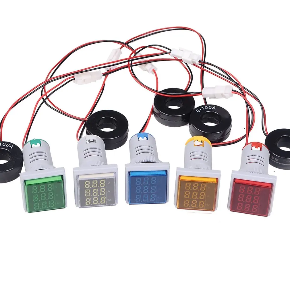 ST17VAH 3 In 1 Voltmeter Ammeter At Hz Digital Voltage Indicator AC 60-500V 0-100A 20-75Hz 3 In 1 Indicator
ST17VAH 3 In 1 Voltmeter Ammeter At Hz Digital Voltage Indicator AC 60-500V 0-100A 20-75Hz 3 In 1 Indicator